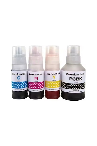 Canon Pixma G2430 Muadil Mürekkep Seti Gı-41 Renkli