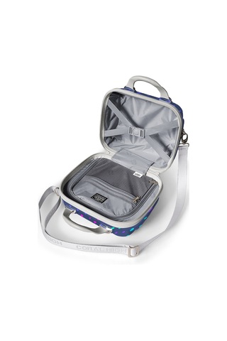 Coral High Lacivert Puantiye Desenli Omuz Askılı Pc Makyaj Çantası 16901