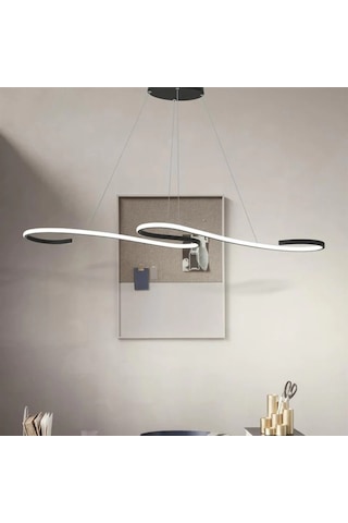 İnfinity 3 Renk Işık 120x30 CM Sarkıt Avize Antrasit Gövde Antrasit