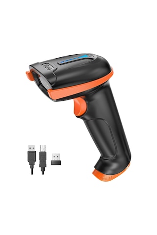 Barkod Tarayıcı 1d 2d Qr Kablosuz 2.4gh+kablolu Usb 2.0 Kablolu El Tarayıcı Barkod Okuyucu 5 Mil Çözünürlük 100