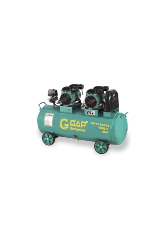 Gap Kompresör Gpy1500x2-100 4 Hp 8 Bar 100 Lt Sessiz Yağsız Kompresör
