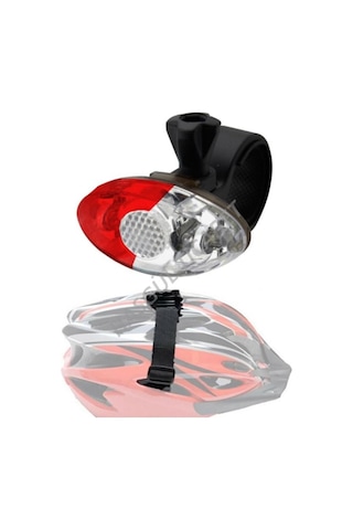 Hsgl Bisiklet Scooter Spor Ve Kask Icin Mavi Kırmızı Çakarlı Işık Mavi - Beyaz