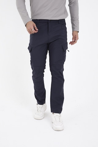 Camp Scoutland Camp593 Outdoor Softshell Su Ve Rüzgara Dayanıklı içi Polarlı Kışlık Erkek Lacivert Taktik Pantolon