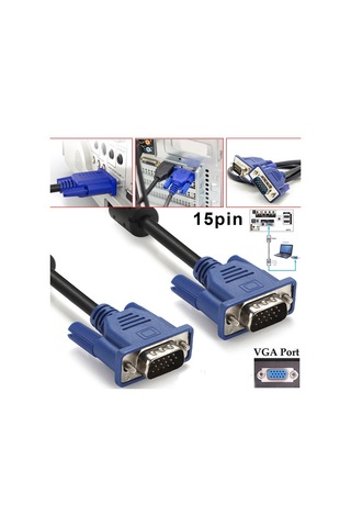 Uskey VGA-VGA LCD Monitör Projeksiyon Kablosu 1.5 M