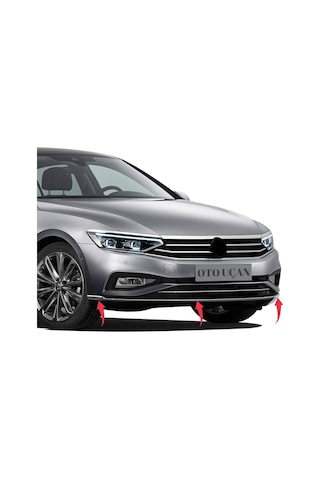 Vw Passat B8.5 Krom Ön Tampon Alt Çıtası 3 Parça 2019 ve Sonrası