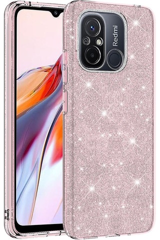 Xiaomi Uyumlu Redmi 12c Kılıf Zore Parıltılı Simli Shining Silikon