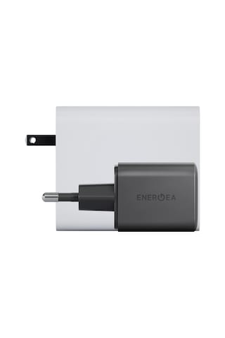 Energea Ampcharge Mini 45 1 Adet 45w Type-c Ve 30w Usb Çıkışlı Pd Pps Qc 3.0 Gan Hızlı Şarj Aleti - Siyah