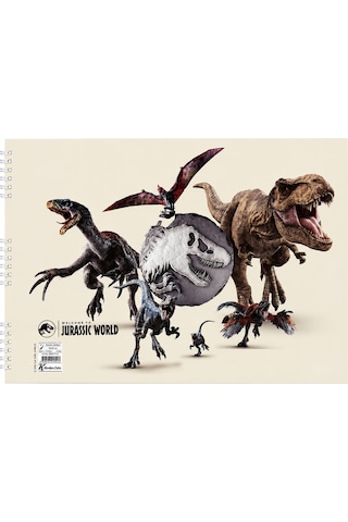 Keskincolor Jurassic World 25x35 15 Yp Spiralli Resim Defteri