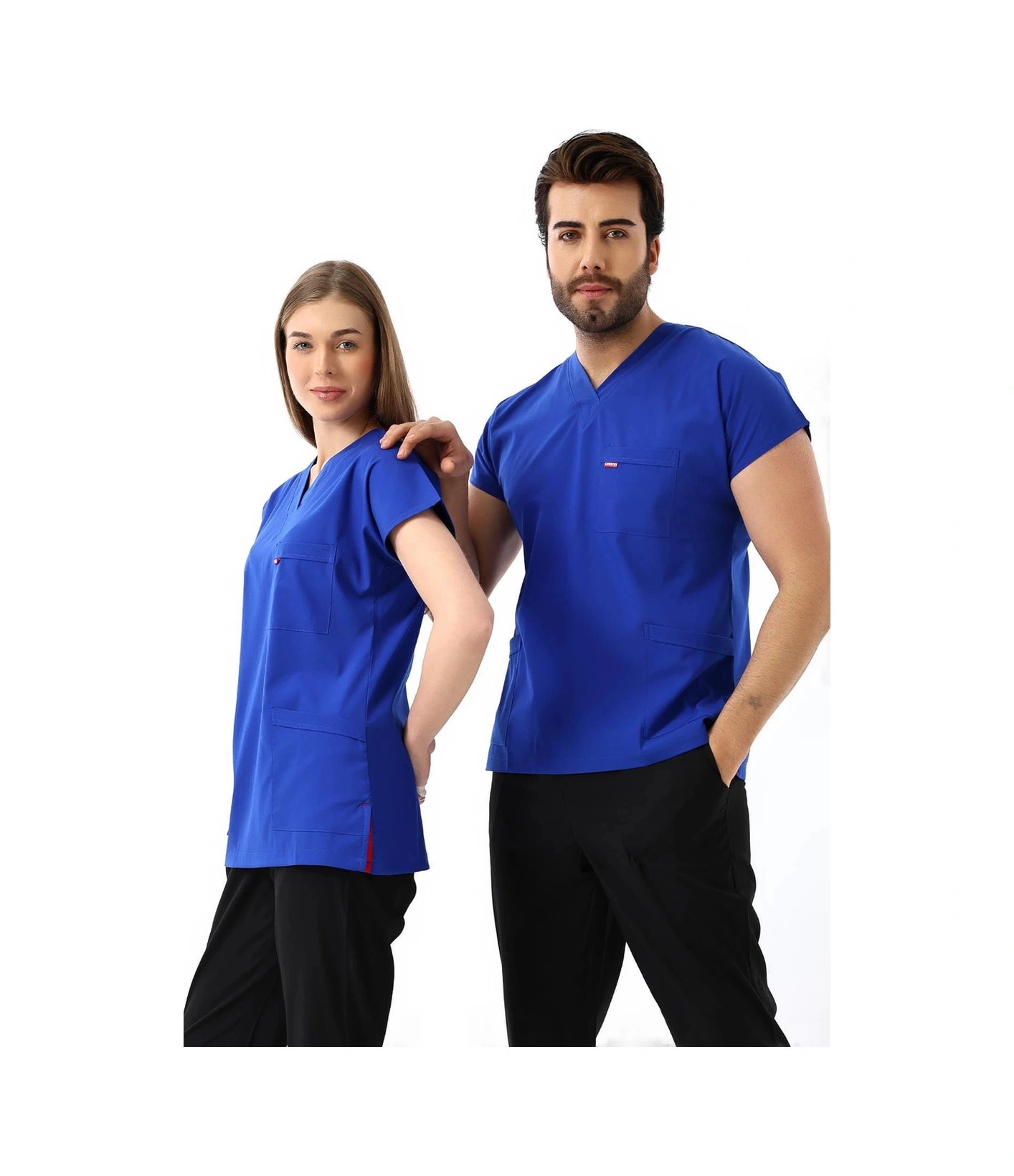 Bflex Unisex Likralı Yarasa Kol Tek Üst - 6411 Saks Mavi Soft 6411 Saks Mavi Soft