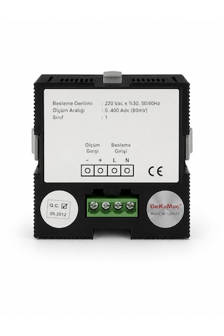 Gekamac Dijital Ampermetre True Rms 0-400a Dc 220v Panel Tipi Akım Göstergesi