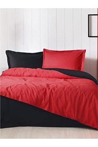Özdilek Colormix Kırmızı Siyah Tek Kişilik Nevresim Takım Diğer