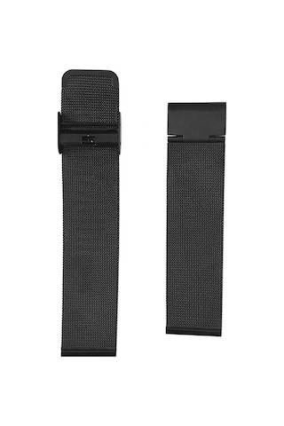 Fado Siyah Örgü Hasır Çelik Saat Kordonu Siyah 26 Mm 459 Siyah