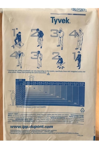 Tyvek 500 Xpert Tulum 1 Adet En 14126 Standartında