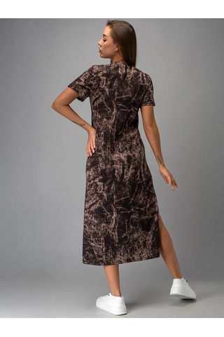 Happyfox Ev Giyimi Uzun Paçalı Yırtmaçlı Tişört Elbise 372545698