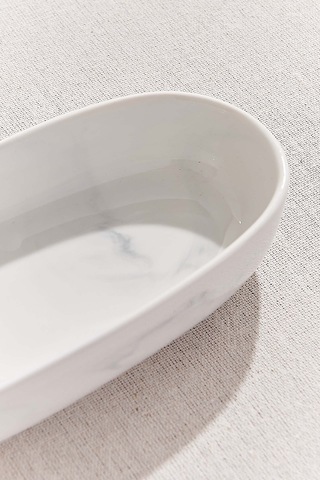 Pasabahce Marble Porselen Servis Tabağı 22 Cm Beyaz - 1 Adet