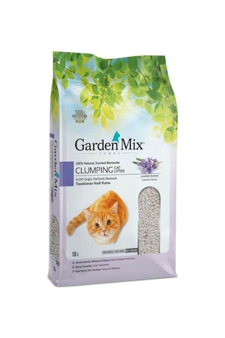 Garden Mix Lavanta Kokulu İnce Topaklaşan Bentonit Kedi Kumu 10 L Garden Mix Lavanta Kokulu İnce Topaklaşan Bentonit Kedi Kumu 10 L