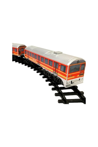 Pilli, Motorlu, Işıklı Ve Ses Efektli 17 Parça Oyuncak Tren Seti