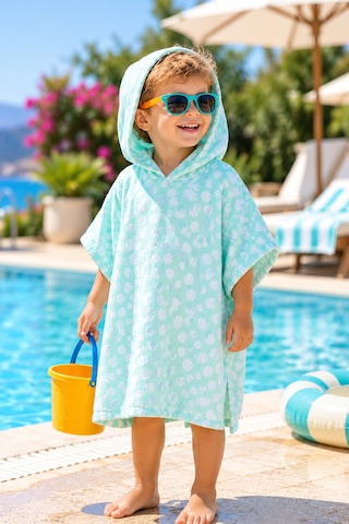 Müslin Çocuk Ve Bebek Panço Unisex Model - Bebek & Çocuk Plaj Ve Banyo Panço Turkuaz - 886580333 5-8 Yaş