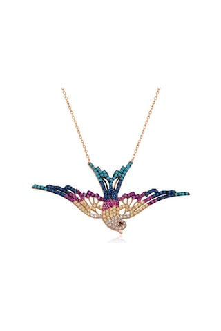 Gümüş Kırlangıç Kadın Kolye (245903095)