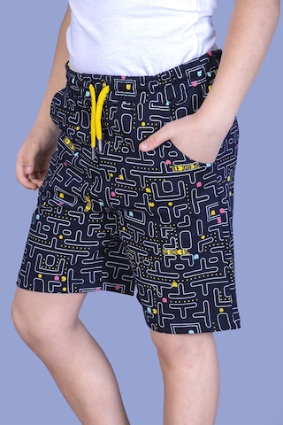 Toontoy Kids Toontoy Erkek Çocuk Pac-man Baskılı Şort Lacivert