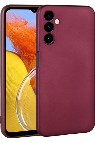 Galaxy M14 Kılıf Zore Premier Silikon Kapak Mürdüm