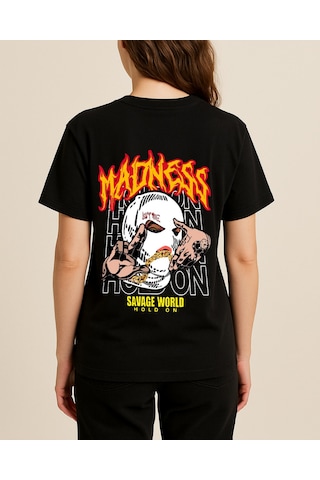 Hugo Boss Madness Baskılı T-shirt Siyah