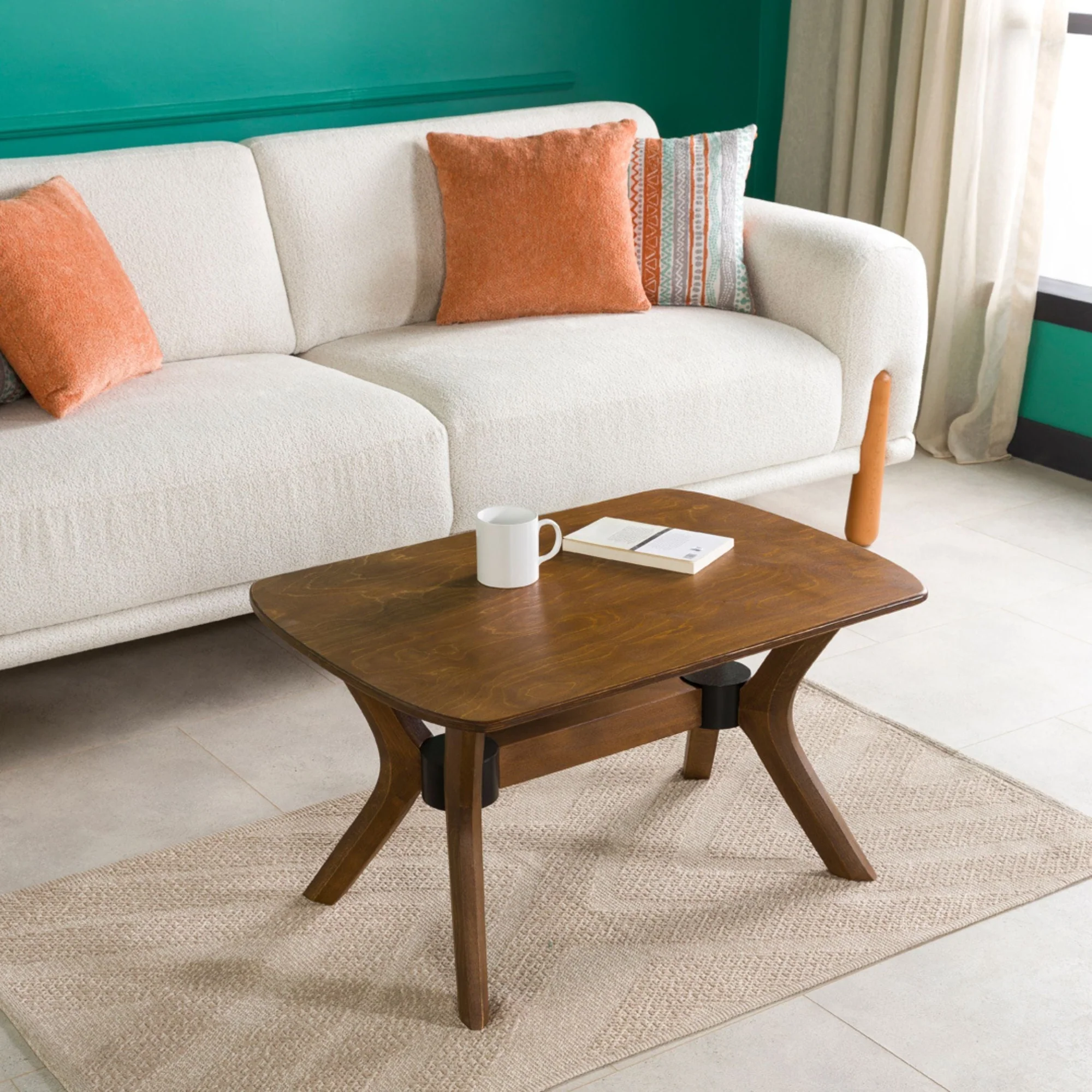 Furnirem Dikdörtgen Orta Sehpa 100 X 60 X 45 Cm Ceviz