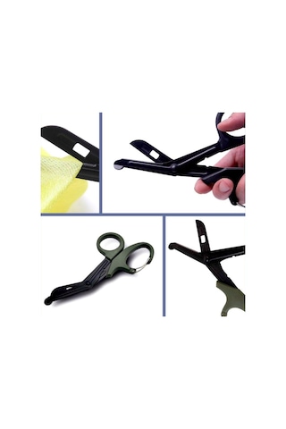 Omeniv İlk Yardım Outdoor Kamp Makası Karabiner Paslanmaz Çelik Çok Renkli