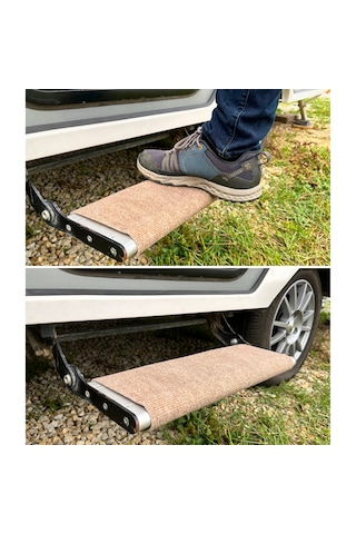 Beylini Dayanıklı Karavan Basamak Koruyucu Halı 45 x 45