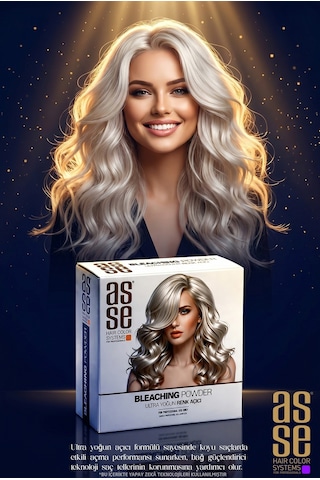 Asse Hair Colors For Professionals Bleaching Powder Ultra Yoğun Saç Renk Açıcı