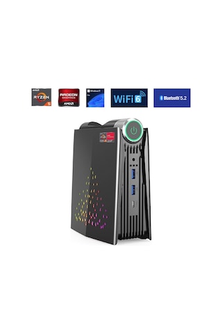 Nipogi S3A-MAX R5-7430U 16 GB 1 TB NVMe SSD W11P Mini Pc
