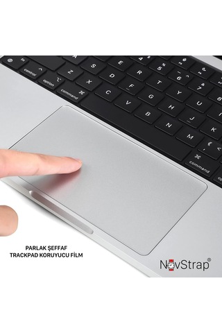Novstrap Apple Uyumlu MacBook Air M3 2024 13.6 İnç A3113 İle Trackpad Koruyucu Film Karışık Çok Renkli