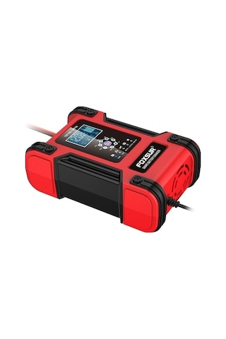 Maoyaya Foxsur 12v 24v 12a Akıllı Akü Şarj Cihazı 7 Aşamalı Darbe Bakım Kırmızı Bb