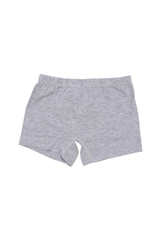 Bebegen Erkek Çocuk Gri Lastikli Düz Renk Boxer Çok Renkli