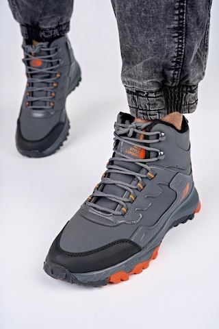Muggo İzland Unisex Garantili Trekking Outdoor Bağcıklı Yandan Fermuarlı Kışlık Bot 001