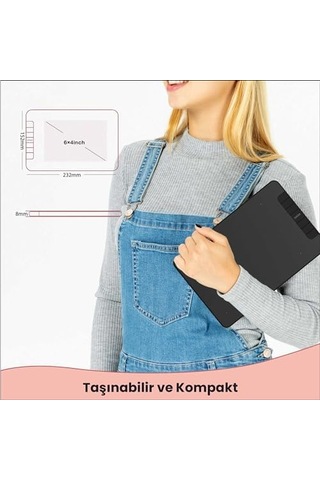 Veikk Vk640 6x4" 6 Kısayol Tuşlu Grafik Tablet+kalem