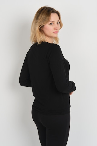 Sistas Kadın Taş Ve Boncuk Süslemeli Uzun Kollu Bluz 24589 Siyah Siyah