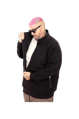 Mode Xl Erkek Büyük Beden Hırka Fermuarlı U24442 Siyah