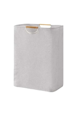 Pazly Suntek Çok Amaçlı Katlanabilir Çamaşır Sepeti, Ev Dolap Banyo Gri Gri