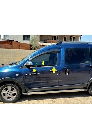 Woc Chrome Dacia Dokker Krom Cam Çıtası 2012 Sonrası 2 Parça Pasl