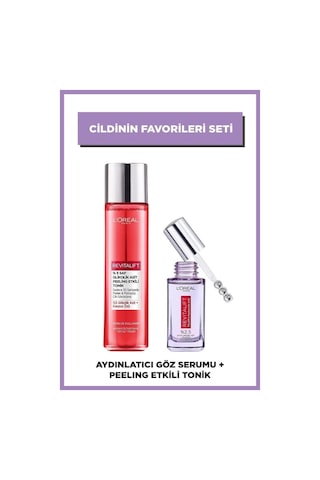 L'Oréal Paris Revitalift %5 Saf Glikolik Asit Peeling Etkili Tonik & Revitalift Filler Göz Serumu