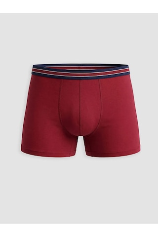 Lc Waikiki Bordo Standart Kalıp Pamuklu Esnek Erkek Boxer 7'li
