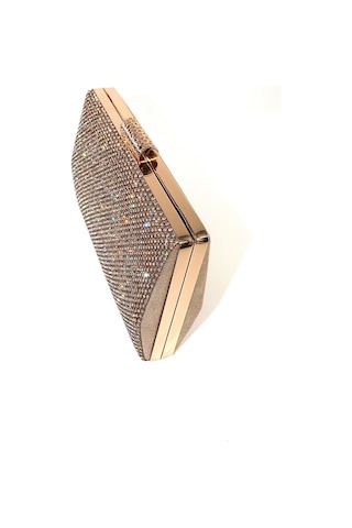 Keeba Taşlı Gold Abiye Çanta. Clutch Gold Taşlı Davet Gece Çantası. Altın Abiye Çanta. Gold Abiye Çanta.