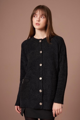 Ftz Women Kadın Angora Hırka Siyah 25259 Siyah