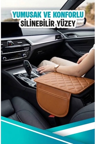Aston Martin Dbx 707 Uyumlu Cepli Deri Kolçak Minderi Koruyucu Örtü Taba Deri Taba Dikiş