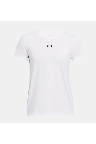 Under Armour Ua Rival Core Ss Kadın T-shirt 1383648-100 Beyaz