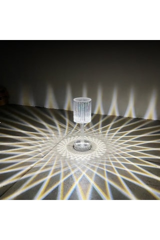 Novahub Atmosfer Lambası Kristal Masa Lambası Şarjlı Dokunmatik Akrilik Elmas Gece Lambası Usb Üç Renkli Tak-çalıştır Model Gece Masa Lambası Diğer