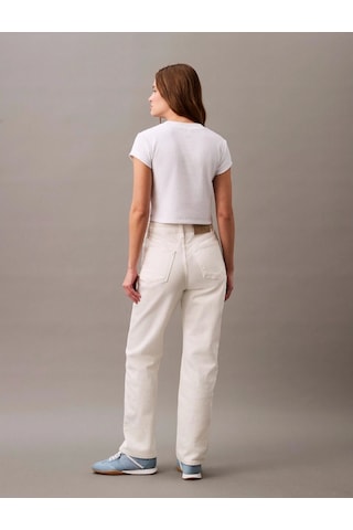 Calvin Klein Kadın Beyaz Monogram T-shirt Beyaz