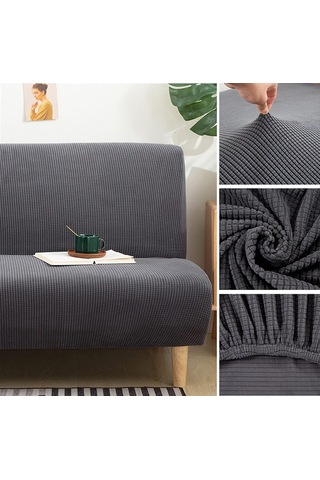 Qingmipy Elastik Kumaş Koltuk Koruyucu, Kolçaksız Polar Yataklı Koltuk Örtüsü, Katlanabilir Bank Kılıfı Renk: A8, Boyut: M 160-190cm Yeşil