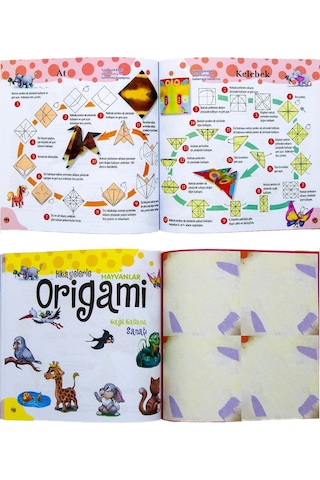 Hikayelerle Origami Kağıt Katlama Sanatı Hayvanlar